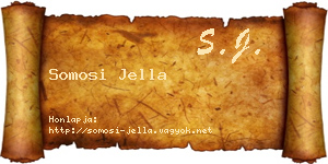 Somosi Jella névjegykártya